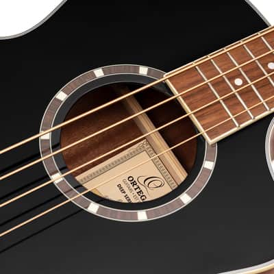 Ortega D8CE-4 Deep Series 8 Spruce Top Mahogany Neck Medium Scale 4-String Acoustic-Electric Bass Guitar image 10