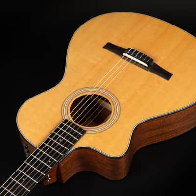 2012 Taylor 312ce-N LH - Natural | USA All Solid Crossover Classical Lefthand Guitar Nylon Cutaway Pickup | OHSC image 7