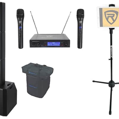 Rockville TITAN ARRAY V2 Karaoke Machine System+Subs+Wireless Mics+Tablet Stand image 1