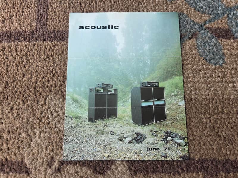 Vintage June 1971 Acoustic Amplifier Catalog! Rare, Original Case Candy, Paperwork! image 1