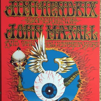 Jimi Hendrix Flying Eyeball Bill Graham Fillmore Limited Edition 1968 Concert Poster image 1
