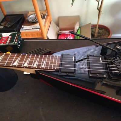 Jackson Randy Rhoads Flying V Electric Guitar 24 Shark Floyd Rose Bevel Tremolo image 12