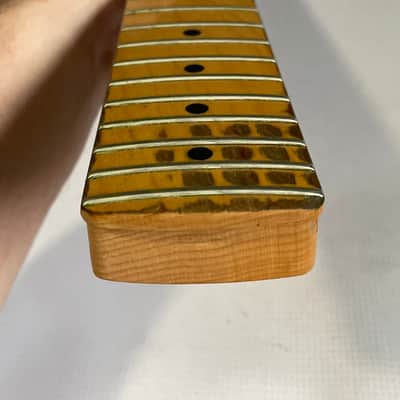 1990 Fender USA American Standard Stratocaster Guitar Neck 22 Fret Maple Board image 18
