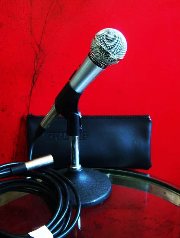Vintage 1970's Shure 588SB dynamic cardioid microphone w accessories Low Z JOKER # 2 image 1