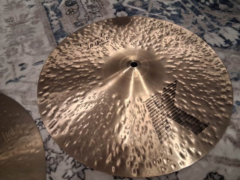 Zildjian 14" K Custom Dark Hi-Hat Cymbals (Pair) 1995 - Present - Traditional image 1