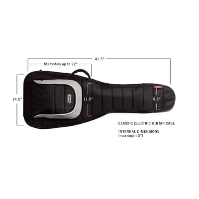 Mono M80-EG-BLK M80 Single Electric Guitar Hybrid Gig Bag Black image 2