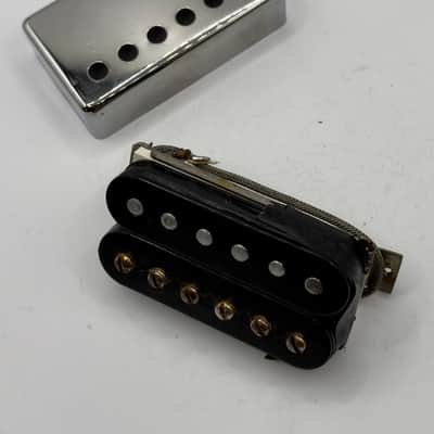 Gibson T Top Tim Shaw Humbucker Pickup Chrome Cover 1978 - Black image 3