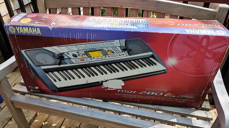 Yamaha PSR-280 Portatone Electronic Keyboard, 61 Keys, 6 Track