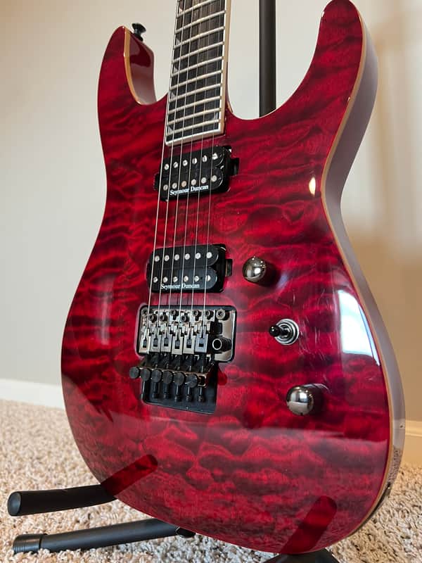 Jackson Pro Series SL2Q Soloist - Transparent Red image 1