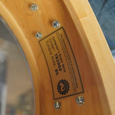 DW USA Collectors Exotic Series 5.5x14" Super Solid 1PC. Maple Snare Drum - Tobacco Burst Lacquer image 3