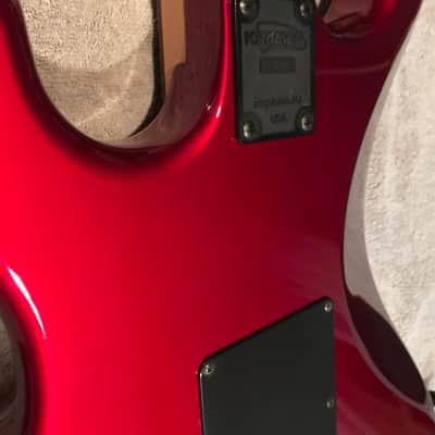 Kramer Pacer Deluxe 1987 Candy Apple Red Bound Headstock 12th Fret Kramer Inlay image 19