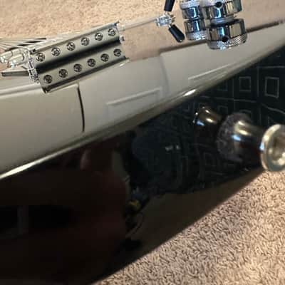 Silvertone 1373 BSF Black Silver Flake with Silvertone gig bag image 5