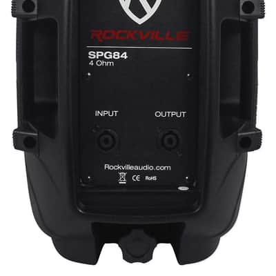 2) Rockville SPG84 8“ Passive 800W DJ PA Speakers ABS Lightweight Cabinet 4 Ohm image 4