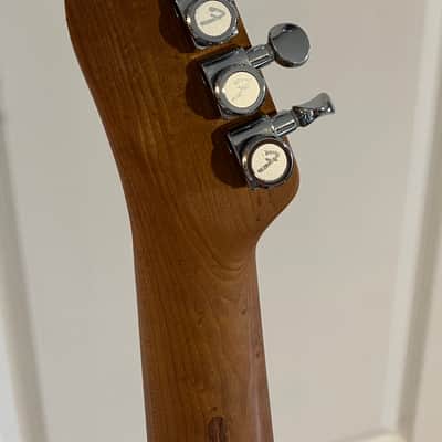 Warmoth Fender Telecaster Thinline Deluxe CuNiFe HH 2022 - Satin 3 Tone Sunburst image 9