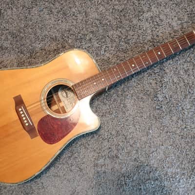 Vintage 1992 Charvel Jackson 150-SEC-NAT Solid Spruce Top Acoustic Guitar Rosewood Case Very Clean image 3