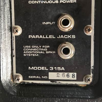 Vintage Lab Series L2 Model 315A 15" Bass Guitar Cabinet Tested image 4