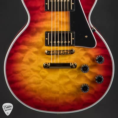 Gibson Custom Shop Dealer Select Les Paul Custom 5A Quilt Tree Of Life Fireburst #CS601321 image 2