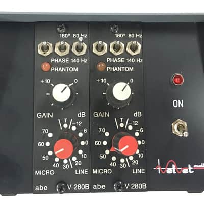 ABE V280 Dual Channel Micpre Lunchbox Super Warm Vintage Sound image 2