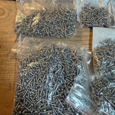bulk lot of tuner threaded bushings machine head screws for luthier repairs C image 2