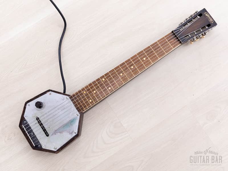 1930s AudioVox 7-String "Frying Pan" Vintage Lap Steel w/ Case, Seattle-Made, Paul Tutmarc image 1