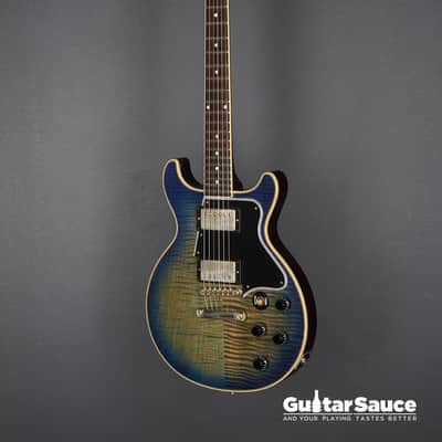 Gibson Custom Shop Les Paul Special Double Cut Figured Humbucker 2019 - Aqua Flamed (Cod.1462UG) image 6