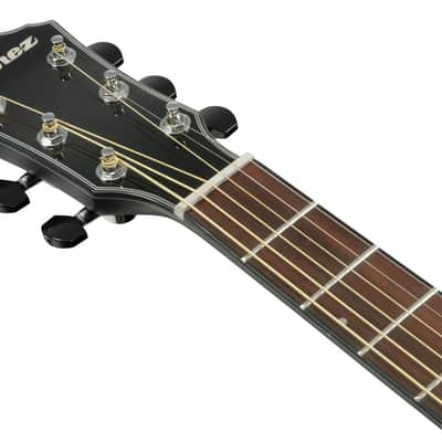 Ibanez AEWC400 Acoustic Electric Guitar - Transparent Black Sunburst High Gloss (AEWC400TKS) image 4