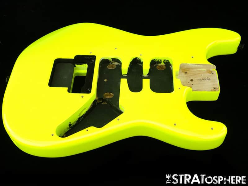 2017 Charvel So-Cal Pro Mod BODY Guitar HSH HH Route Guitar Parts Neon Yellow image 1