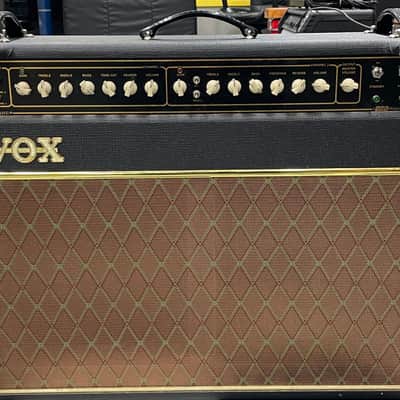 Vox AC50CP2 Classic Plus 2-Channel 50-Watt 2x12" Guitar Combo 2007 - 2009 - Black, With Original Vox Chrome Stand image 1