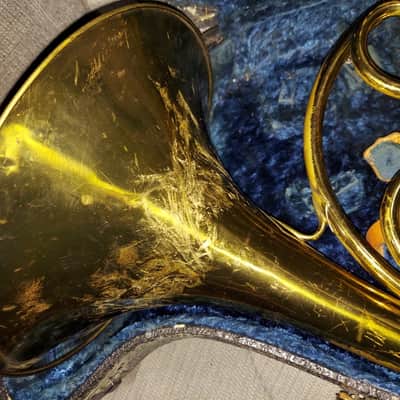 Continental Colonial Single French Horn, with case, Good playing condition, USA image 7