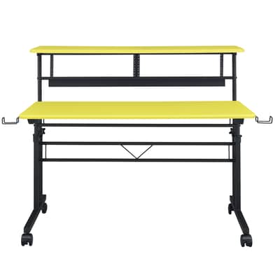 Musiea BE100 Series Sit and Stand Recording Music Studio Desk Workstation with 2x3U rack image 3