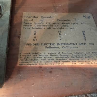 Fender Reverb Unit 1961 Brown | Reverb