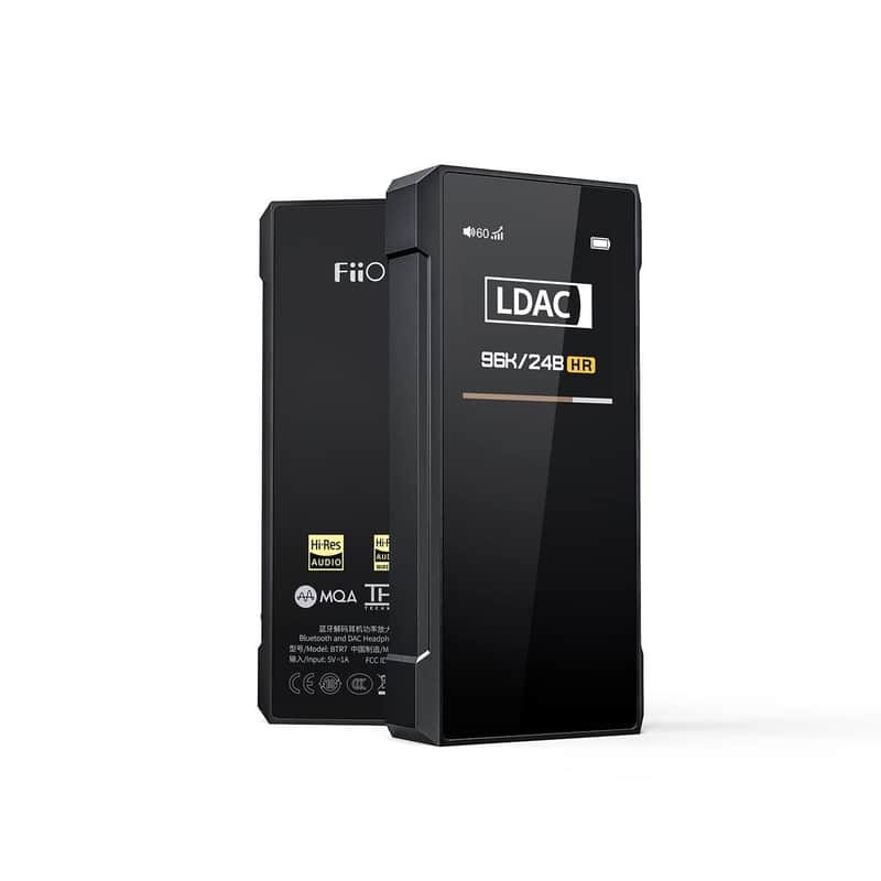 FiiO BTR7 Headphone Amp Bluetooth Receiver High Resolution Portable DAC Supports MQA/LDAC/aptX HD 384K/32Bit DSD256 for Phone/PC/Car/Home Audio image 1
