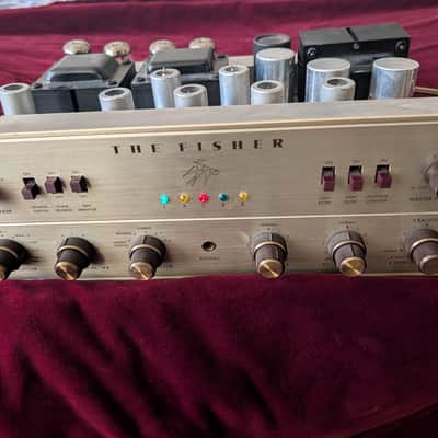 fisher x-202b integrated amplifier rebuilt and ready for service early 60's image 1