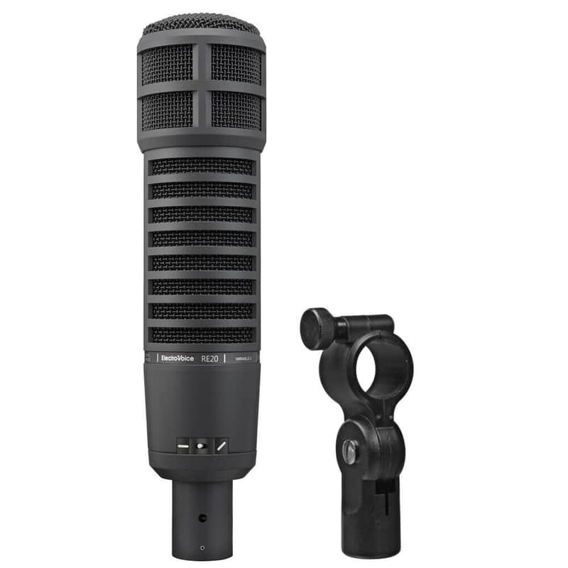 Electro-Voice RE20 in Black Cardioid Dynamic Microphone 2022 - Pro Mic! image 1