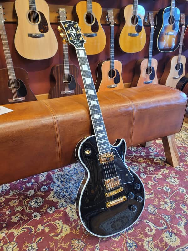Gibson Custom Les Paul Custom 25 1/2 Scale Ebony Gloss GH image 1