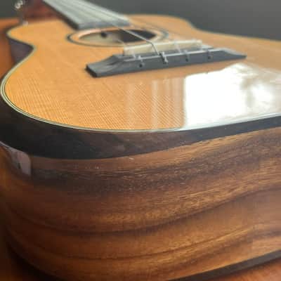 Pono Limited Edition Master Series Cedar Top Acacia Tenor 2018 - Gloss finish body and faceplate, satin finish neck image 11
