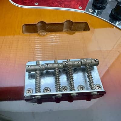 1993-94 Fender Japan JB62-70 Jazz Bass Alder Body 3TS Sunburst Made in Japan image 7