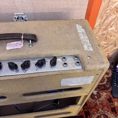 Vintage 1991 Fender Bassman 5F6-A 4x10 Tweed RI Valve Amplifier *Ex Eric Clapton* image 11