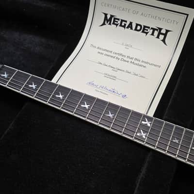 Dave Mustaine's Personal Dean Punk Zero MEGADETH Tour Stage Played Signature 1H Electric Guitar Artist Owned Signed Custom Explorer Pre-Gibson Era image 6