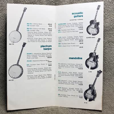 Gibson Catalogs & Price Lists (Lot of 5)  1974 1980 1988 1999 image 5