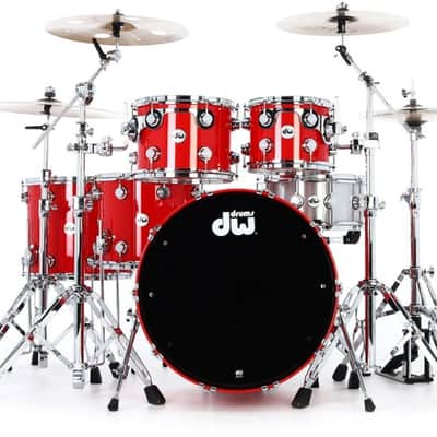 DW Collector's Series 5-piece Shell Pack - Scarlet Red Lacquer image 2