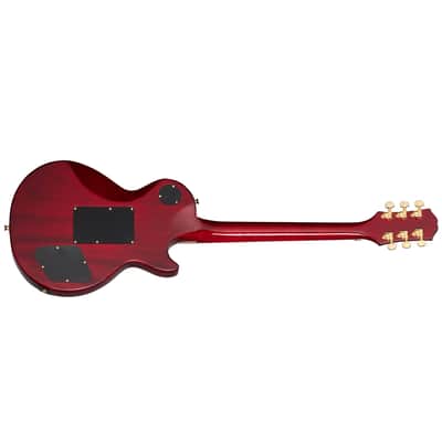 Epiphone Alex Lifeson Signature Les Paul Custom Axcess Left-Handed Guitar - Quilt Ruby image 7