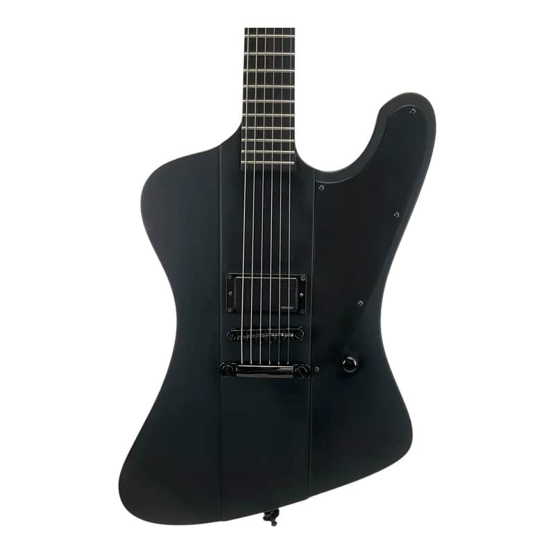 Used LTD Phoenix Black Metal Electric Guitar Black 6-String image 1
