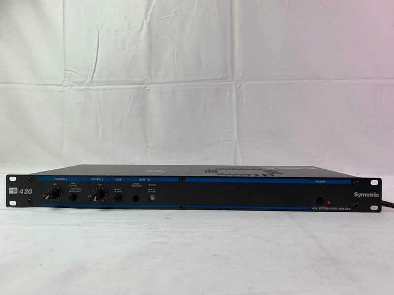 Symetrix 420 2 Channel Stereo Power Amplifier 20 Watts image 1