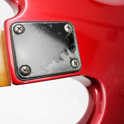 1989 Fender Contemporary Power Jazz Bass Special - Candy Apple Red image 11