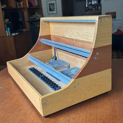 Halgren Electronics 104hp 9u Eurorack Case 2022 - Oak & Cherry, Clear poly image 2