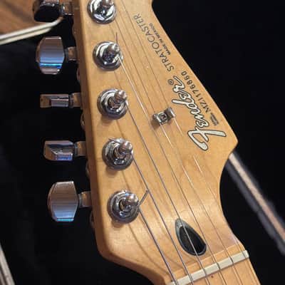 Fender Stratocaster 2001 Black Maple with Chainsaw case image 10