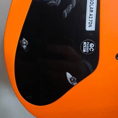 Solar Guitars A2.7 2020s - Orange Neon Matte image 5