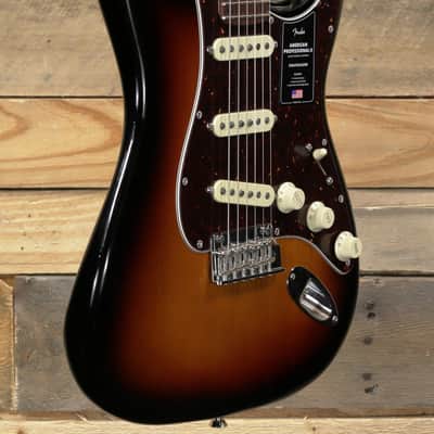 Fender American Professional II Stratocaster Electric Guitar 3-Color Sunburst w/ Case & Rosewood Fretboard image 1