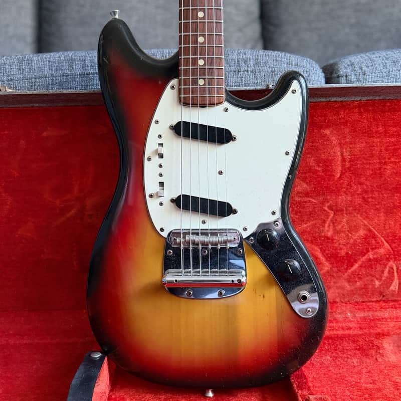 1974 Fender Mustang 3-Tone Sunburst image 1